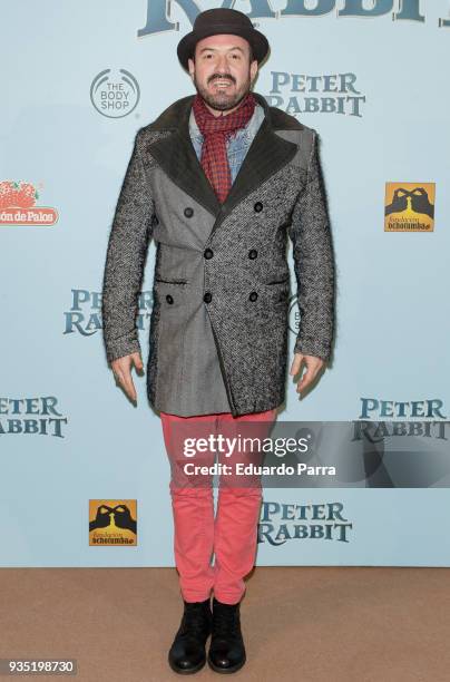 Actor Alex O'Dogherty attends the 'Peter Rabbit' premiere at Capitol cinema on March 20, 2018 in Madrid, Spain.