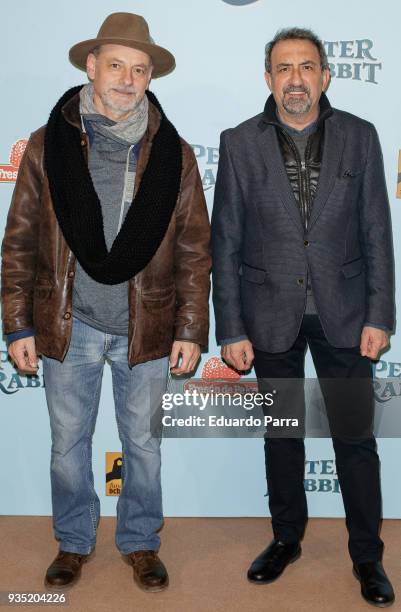 Juanjo Cucalon attends the 'Peter Rabbit' premiere at Capitol cinema on March 20, 2018 in Madrid, Spain.