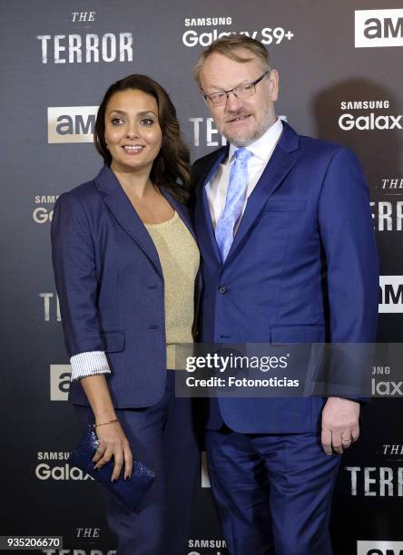 Allegra Riggio and Jared Harris attend 'The Terror' premiere at the Teatro de la Luz Philips on March 20, 2018 in Madrid, Spain.