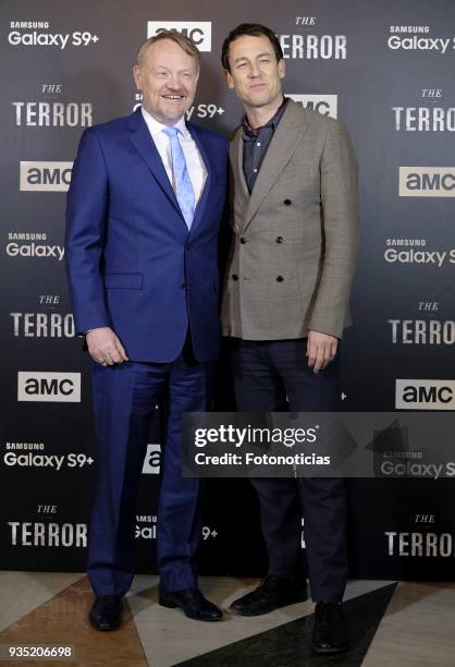 Jared Harris and Tobias Menzies attend 'The Terror' premiere at the Teatro de la Luz Philips on March 20, 2018 in Madrid, Spain.