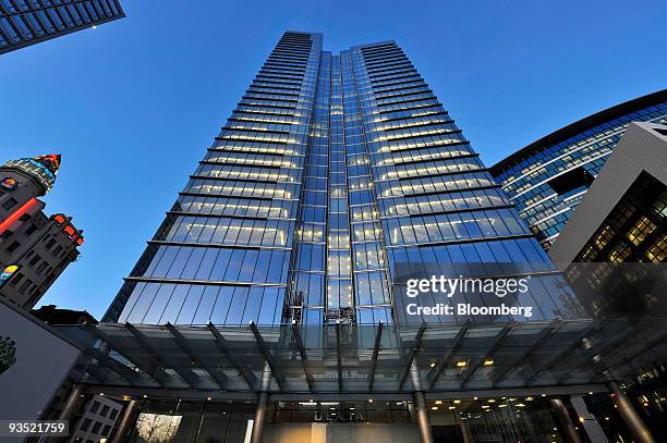 The Dexia Tower, headquarters of Dexia SA, sits on Place Rogier, in Brussels, Belgium, on Monday, Nov. 30, 2009. European Central Bank President...