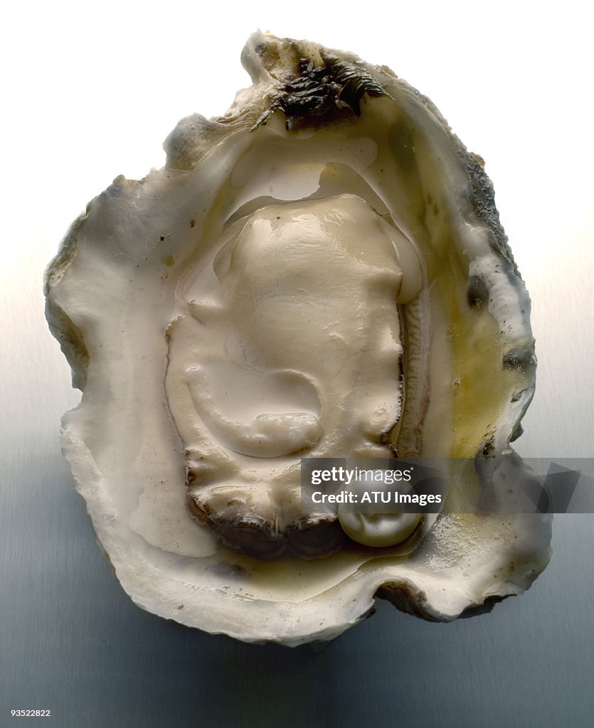 Pearl in oyster