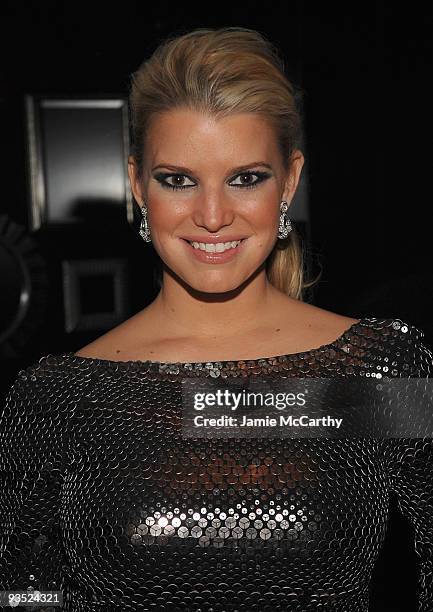 Jessica Simpson attends the afterparty for Ashlee Simpson-Wentz's Broadway Debut in "Chicago" at Inc. Lounge on November 30, 2009 in New York, New...