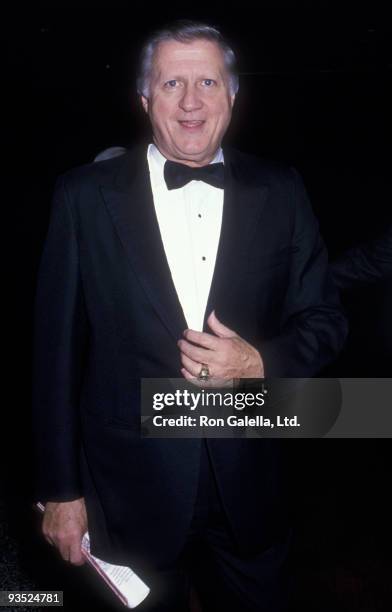 Businessman George Steinbrenner and William Fugazy attend the birthday party for Mike Wallace on May 11, 1988 at Mortimer's Restaurant in New York...