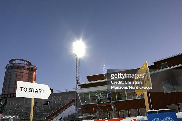 Ostersund is ready for the openning of the E.ON Ruhrgas IBU Biathlon World Cup on December 1, 2009 in Ostersund, Sweden.