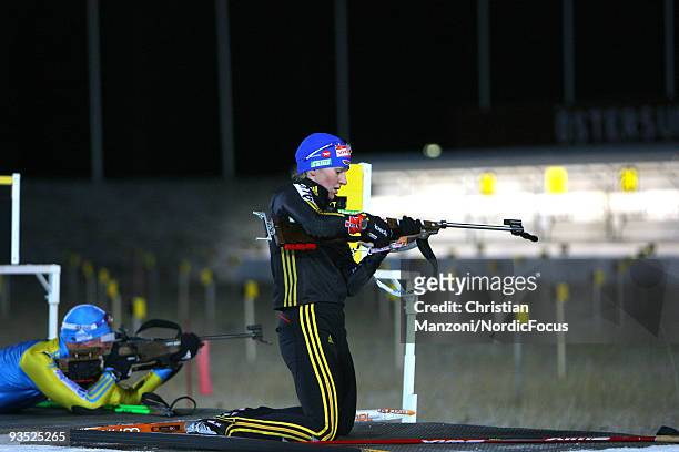 Martina Beck of Germany during a training session ahead of the E.ON Ruhrgas IBU Biathlon World Cup on December 1, 2009 in Ostersund, Sweden.