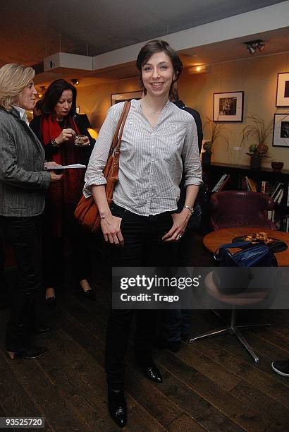 Rebecca Manzoni attends Arte Year 2010 Press Conference programs presentation at Cinema du Pantheon on December 1, 2009 in Paris, France.