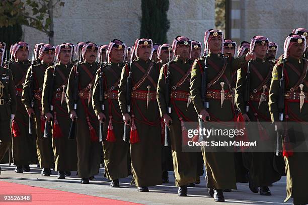 Military parade shall welcome Turkish President Abdullah Gul and his wife Hayrunnisa Gul who are received by Jordan's King Abdullah and his wife...