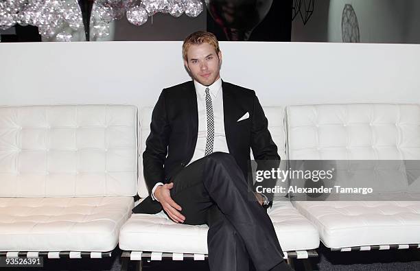 Kellan Lutz attends 'The Art of Progress' World-premiere of the new Audi A8 at the Audi Pavilion on November 30, 2009 in Miami, Florida.