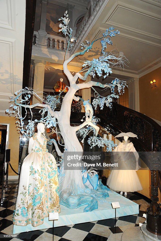Christmas Tree Designed By Dior Unveiled At Claridges