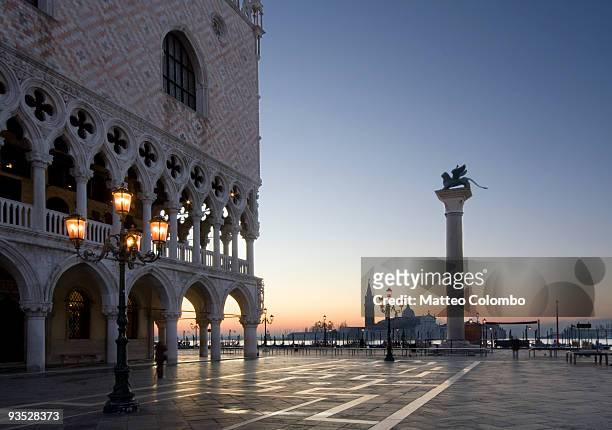 piazzetta san marco - doge's palace venice stock pictures, royalty-free photos & images