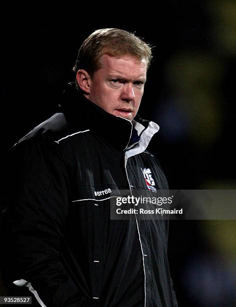 Steve Staunton manager of Darlington during the Coca-Cola Football League Two match between Notts County and Darlington at Meadow Lane on December 1,...