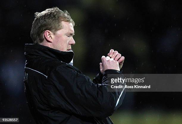 Steve Staunton manager of Darlington during the Coca-Cola Football League Two match between Notts County and Darlington at Meadow Lane on December 1,...
