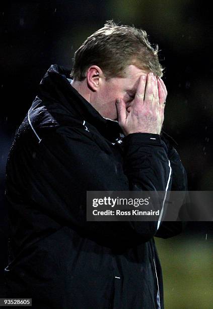 Steve Staunton manager of Darlington during the Coca-Cola Football League Two match between Notts County and Darlington at Meadow Lane on December 1,...