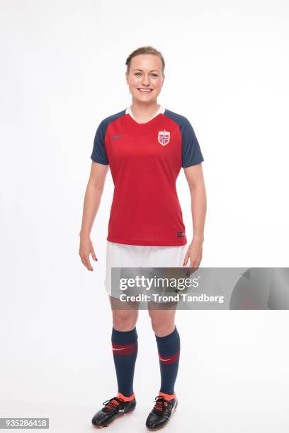 Kristine Minde of Norway during a photo call on February 27 , 2018 in Portimao, Portugal.