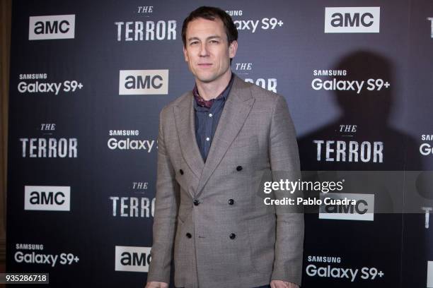 British actor Tobias Menzies attends 'The Terror' premiere at Philips Theater on March 20, 2018 in Madrid, Spain.