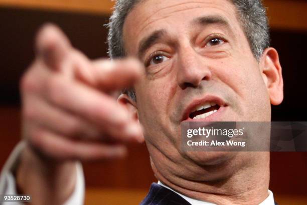 Sen. Russell Feingold speaks during a news conference on Capitol Hill December 1, 2009 in Washington, DC. The legislators held a news conference to...