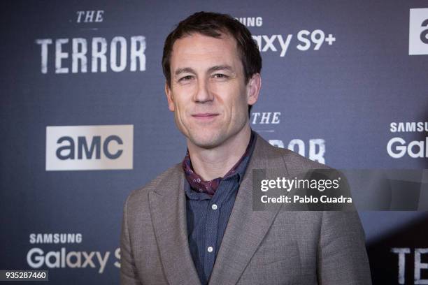 British actor Tobias Menzies attends 'The Terror' premiere at Philips Theater on March 20, 2018 in Madrid, Spain.