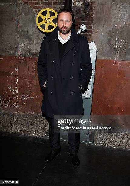 Yorgos Lanthimos poses for Greek Contemporary Cinema 6th Panorama at Le Cinema des Cineastes on December 1, 2009 in Paris, France.