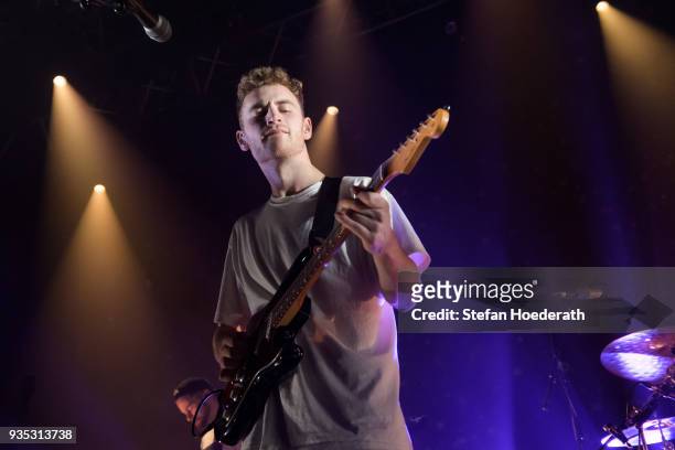 Singer-songwriter Tom Misch performs live on stage during a concert at Kesselhaus on March 20, 2018 in Berlin, Germany.
