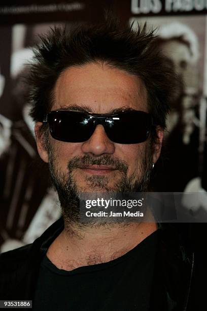 Vicentico of the Argentinean band Los Fabulosos Cadillacs during the launch of their new album 'El Arte de la Elegancia' on December 1st, 2009 in...