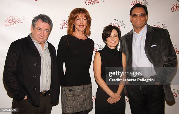 Ken Scott, Christine Lahti, Annie Potts and Jimmy Smits attend a meet and greet with the cast of Broadway's "God of Carnage" at Etcetera Etcetera on...