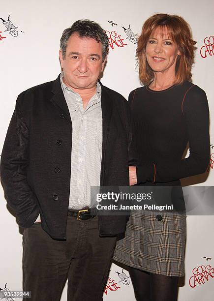 Ken Scott and Christine Lahti attend a meet and greet with the cast of Broadway's "God of Carnage" at Etcetera Etcetera on December 1, 2009 in New...