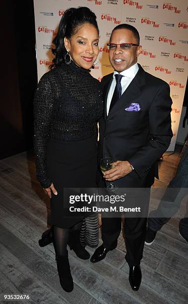 Phylicia Rashad and producer Stephen C Byrd attend the afterparty following the press night of 'Cat On A Hot Tin Roof', at the Paramount Club on...