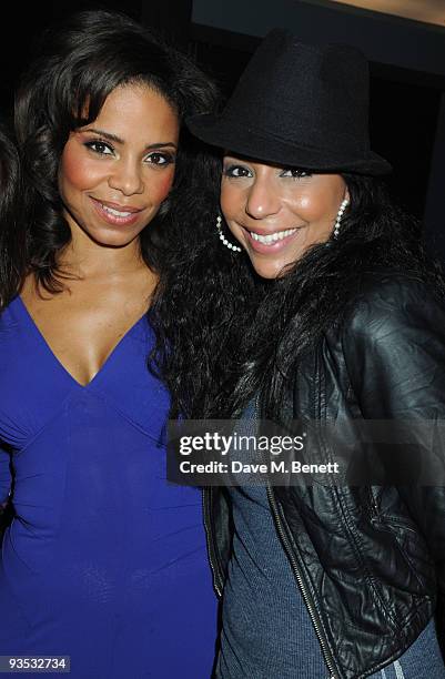 Sanaa Lathan and Su-Elise Nash attend the afterparty following the press night of 'Cat On A Hot Tin Roof', at the Paramount Club on December 1, 2009...