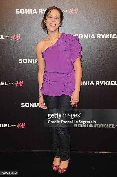 Actress Alysson Paradis attends Sonia Rykiel and H&M underwear collection launch at Grand Palais on December 1, 2009 in Paris, France.