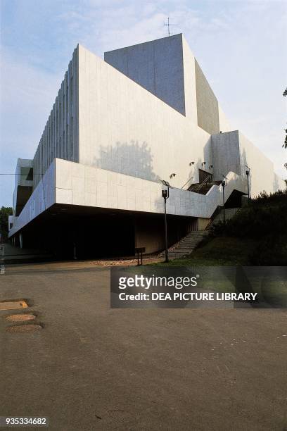 The Finland Hall, 1967-1971, by Alvar Aalto , Helsinki, Finland.