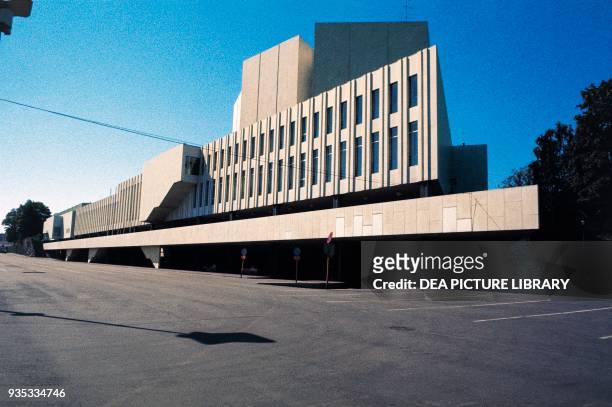 The Finland Hall, 1967-1971, by Alvar Aalto , Helsinki, Finland.