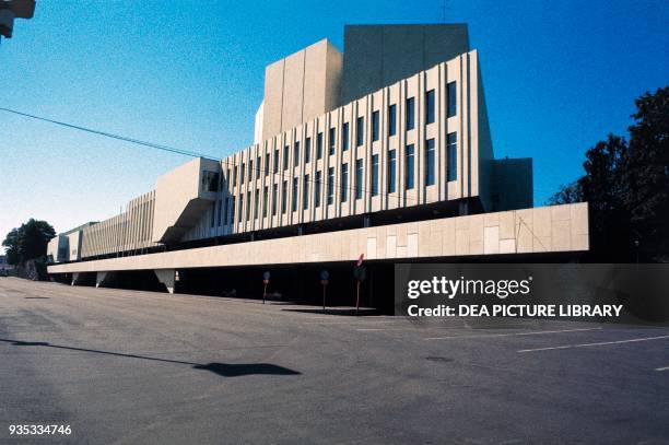 The Finland Hall, 1967-1971, by Alvar Aalto , Helsinki, Finland.