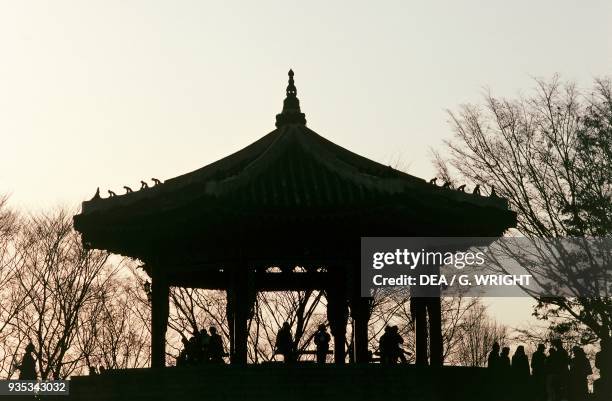 Palgakjeong Pavilion, Namsan Park, Seoul, South Korea.