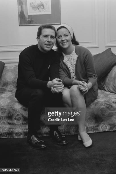 South African professional golfer Gary Player with his wife Vivienne Verwey, UK, 11th October 1968.