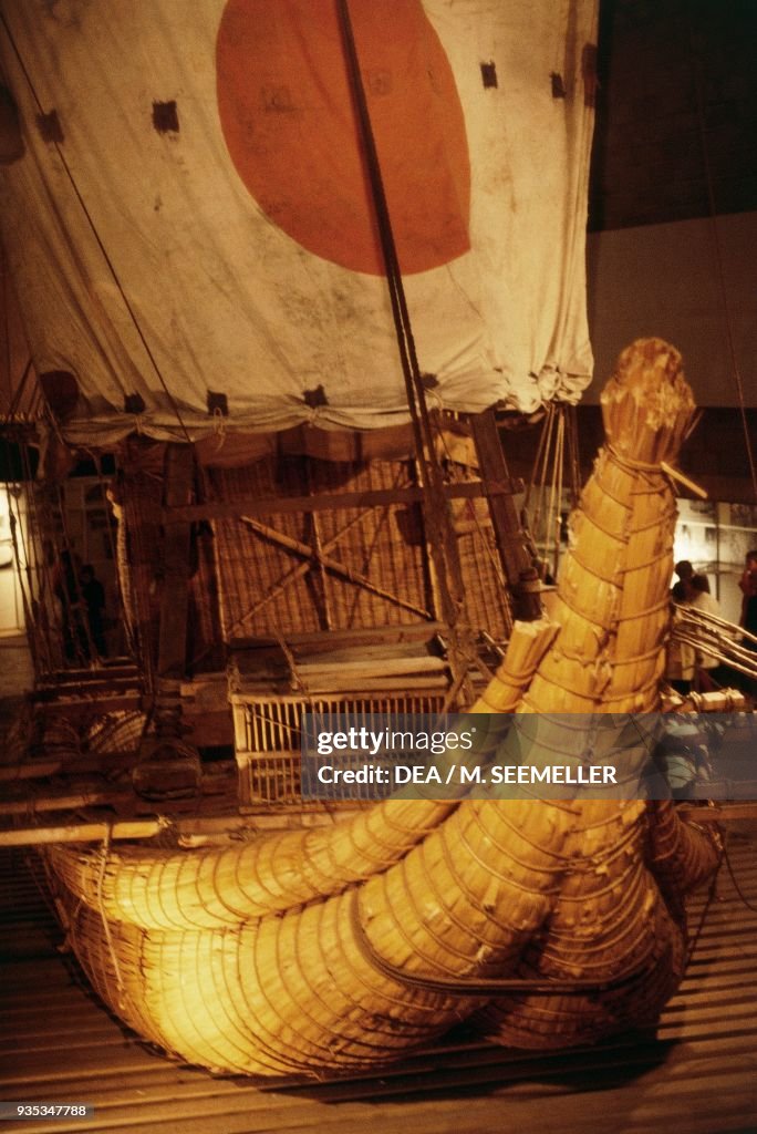 Papyrus Rafts Papyrus boat Ra II, detail, voyage of Norwegian explorer Thor... News ...