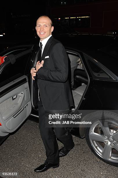 Former rugby union player Matt Dawson attends the AUDI Arrivals at The Morgan's, awards hosted by Piers Morgan at Mandarin Oriental Hyde Park on...