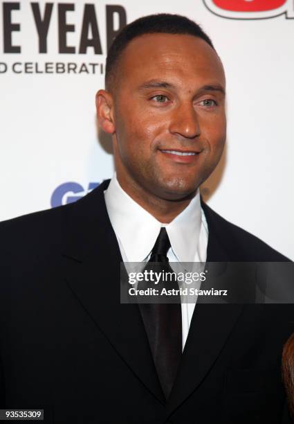 Sports Illustrated Sportsman of the Year for 2009 Derek Jeter attends the 2009 Sports Illustrated Sportsman of the Year Celebration at The IAC...