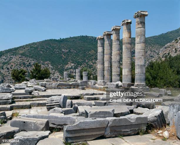 Temple of Athena, by Pythius, Priene, Turkey. Greek civilisation, 4th century bC.