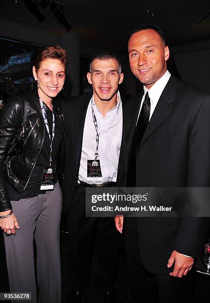 Kim Girardi, Manager of the New York Yankees Joe Girardi and 2009 Sports Illustrated Sportsman of the Year Derek Jeter attend the 2009 Sports...