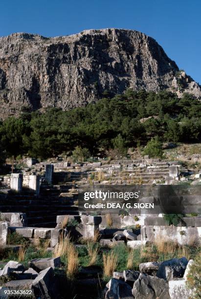 Bouleuterion in Priene, Turkey. Hellenistic civilisation, 2nd century bC.