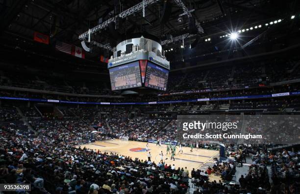General view of Time Warner Cable Arena during the game between the Charlotte Bobcats and the Boston Celtics on December 1, 2009 in Charlotte, North...