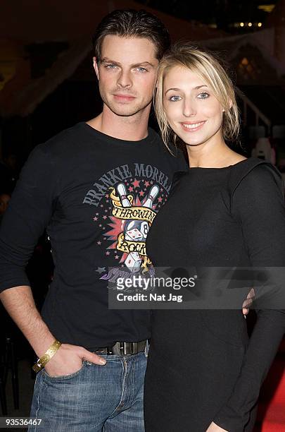 Actress Ali Bastian and dancer Brian Fortuna attend the opening of the new Ed Hardy store at Westfield on December 1, 2009 in London, England.