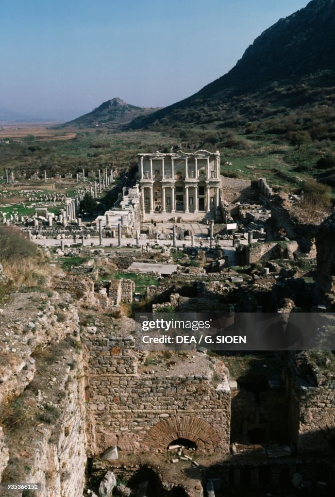 View of the Library of Celsus, Ephesus