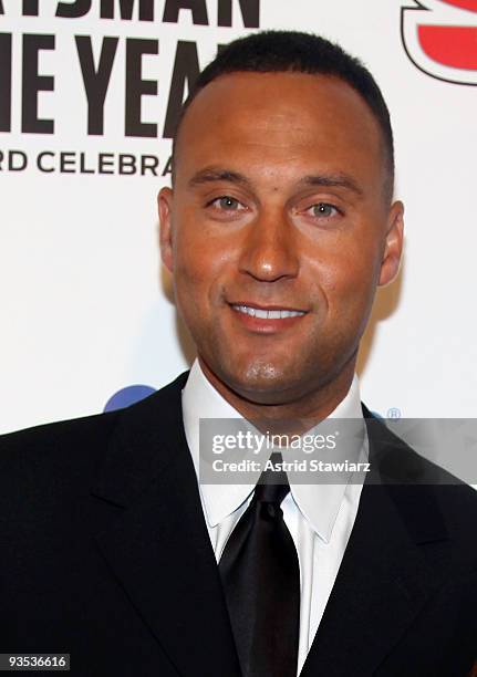 Sports Illustrated Sportsman of the Year Derek Jeter attends the 2009 Sports Illustrated Sportsman of the Year Celebration at The IAC Building on...