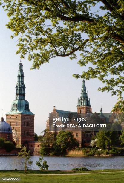 Glimpse of Kronborg Castle , where Shakespeare set Hamlet, Elsinore, Denmark, 15th-17th century.