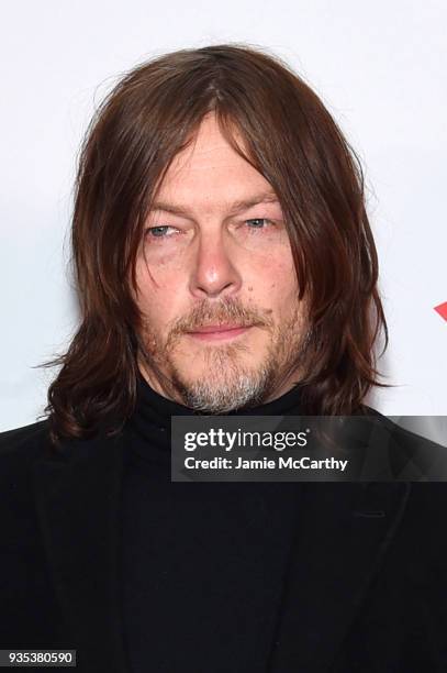 Actor Norman Reedus attends the "Isle Of Dogs" New York Screening at The Metropolitan Museum of Art on March 20, 2018 in New York City.