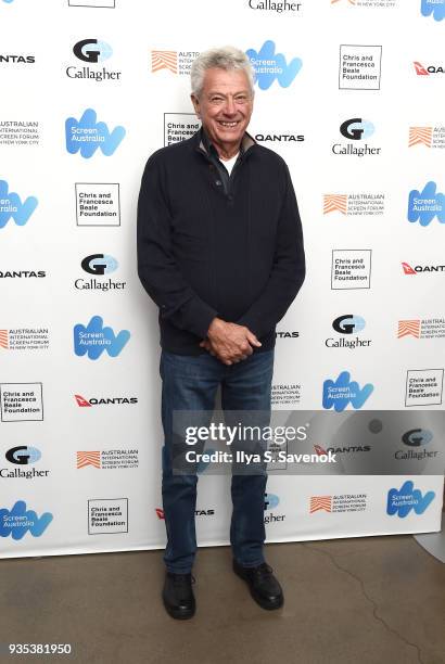 Cinematographer John Seale attends the "Breath" premiere for the Australian International Screen Forum at Francesca Beale Theater on March 20, 2018...