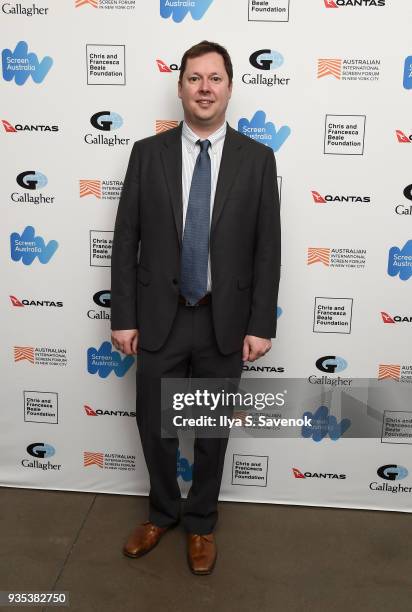 Producer Tom Williams attends "Breath" Premiere - Australian International Screen Forum at Francesca Beale Theater on March 20, 2018 in New York City.