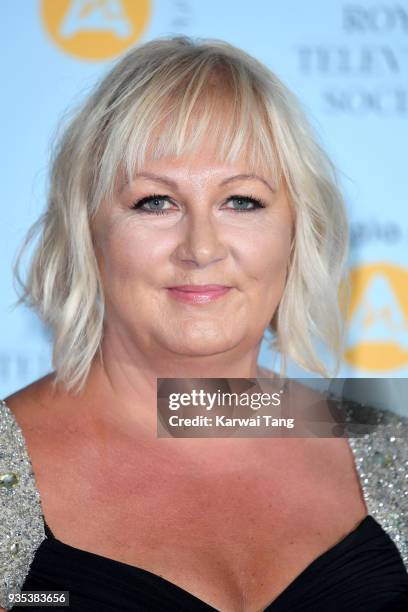 Sue Cleaver attends the RTS Programme Awards held at The Grosvenor House Hotel on March 20, 2018 in London, England.